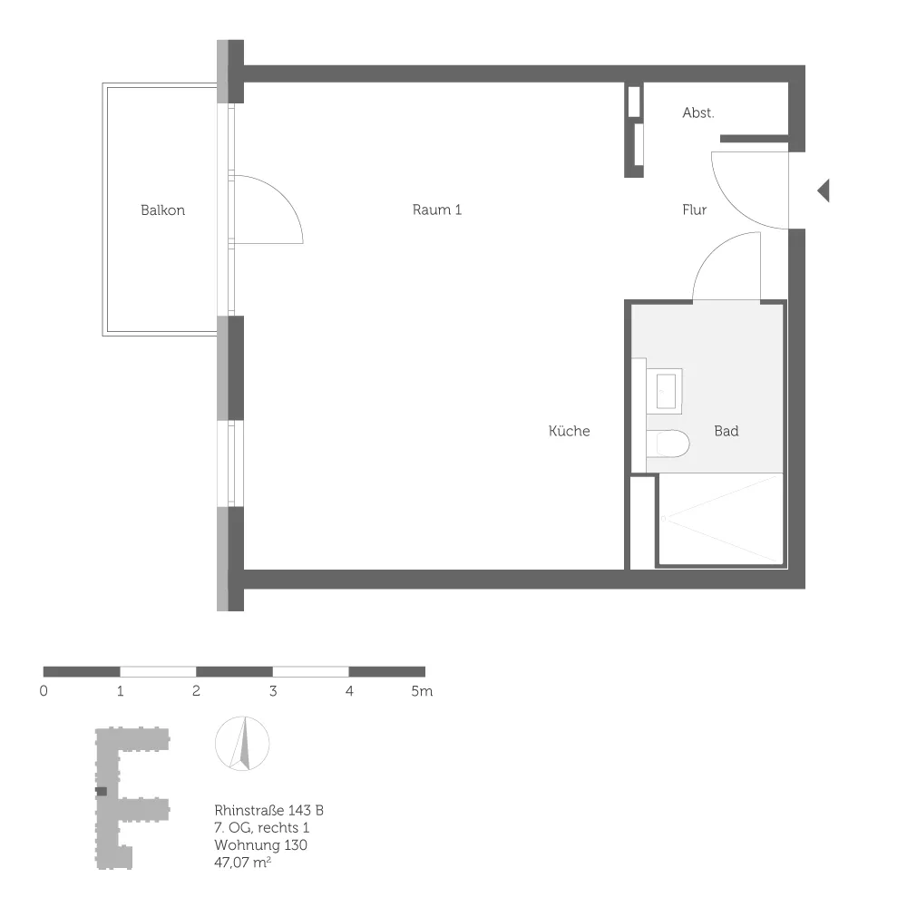 1 Zimmer Wohnung mit 47 m² in Berlin – Bild 9