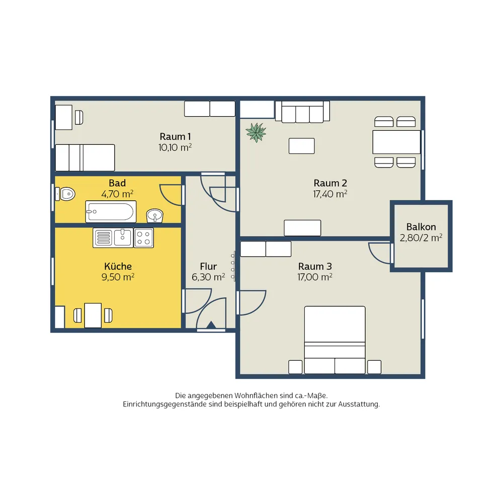 3 room apartment with 66 m² in Leipzig – Photo 7