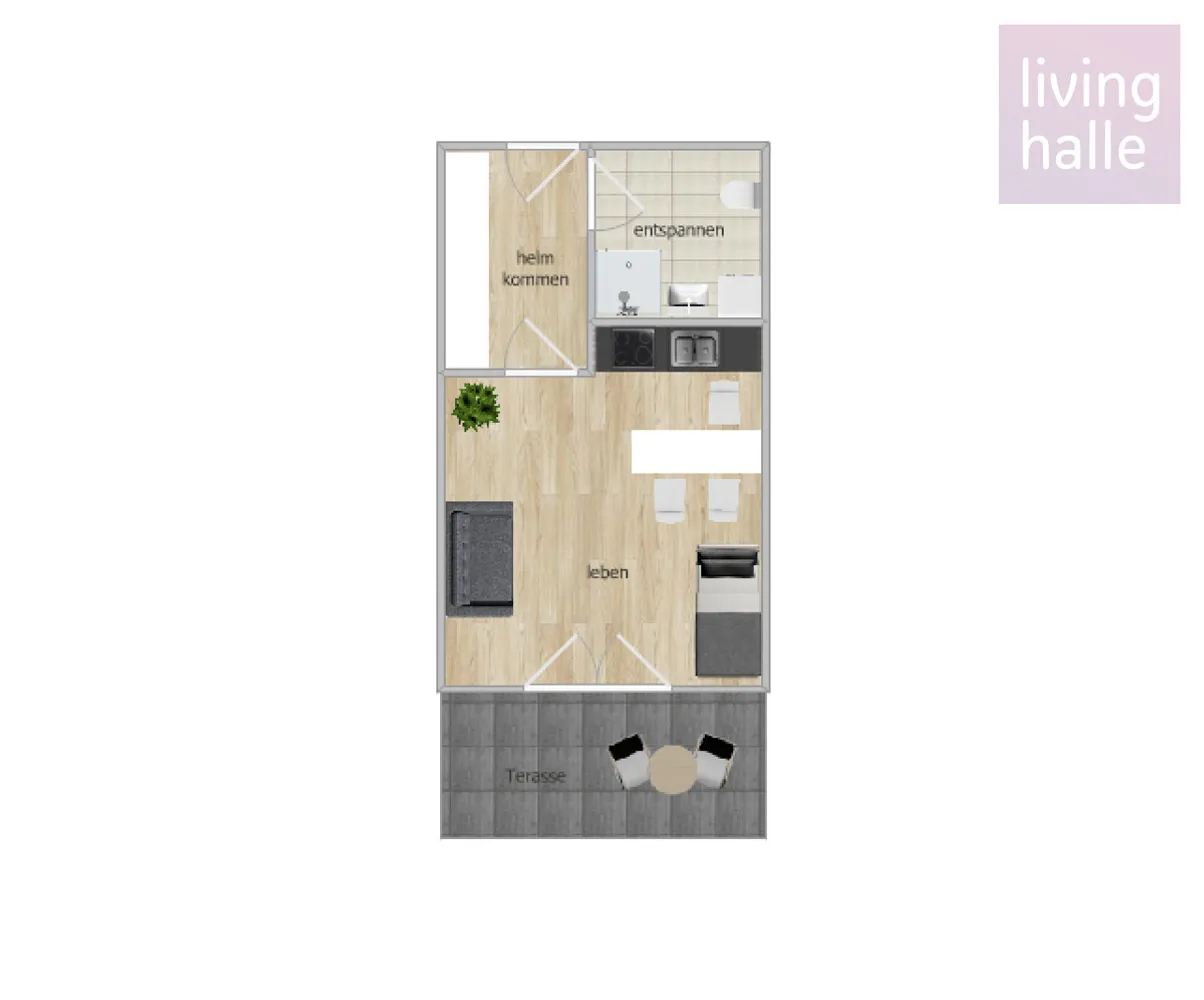 1 Zimmer Wohnung mit 35 m² in Halle (Saale) – Bild 9