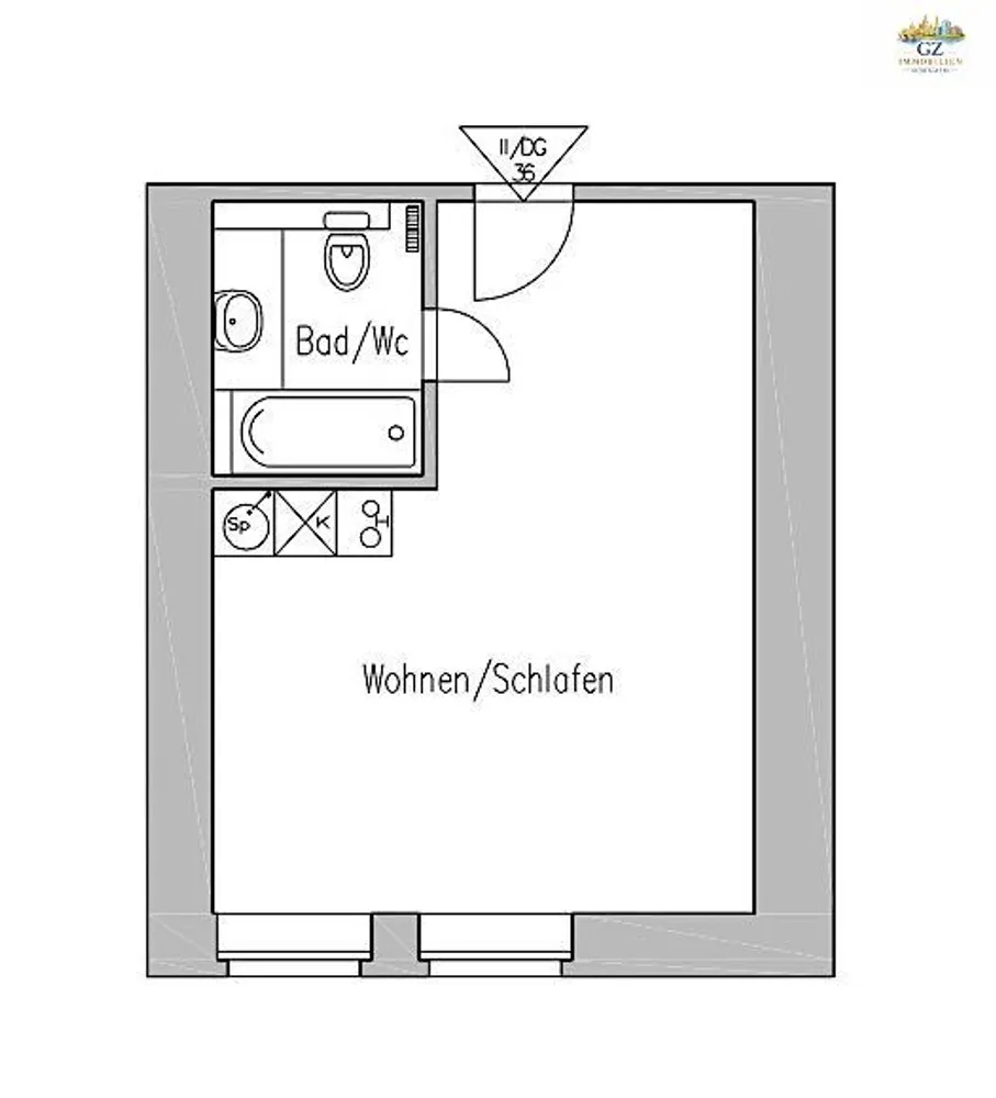 1 Zimmer Wohnung mit 30 m² in Dresden – Bild 2