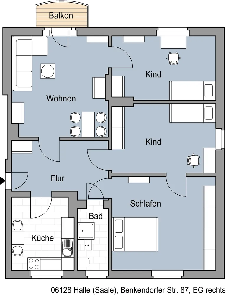 4 Zimmer Wohnung mit 99 m² in Halle (Saale) – Bild 2