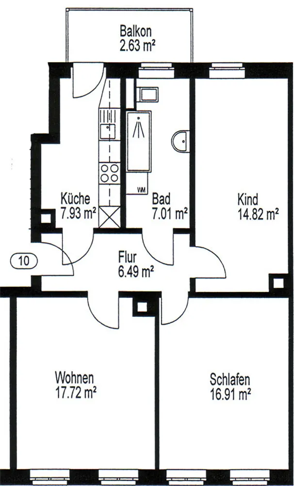 4 room apartment with 75 m² in Leipzig – Photo 2