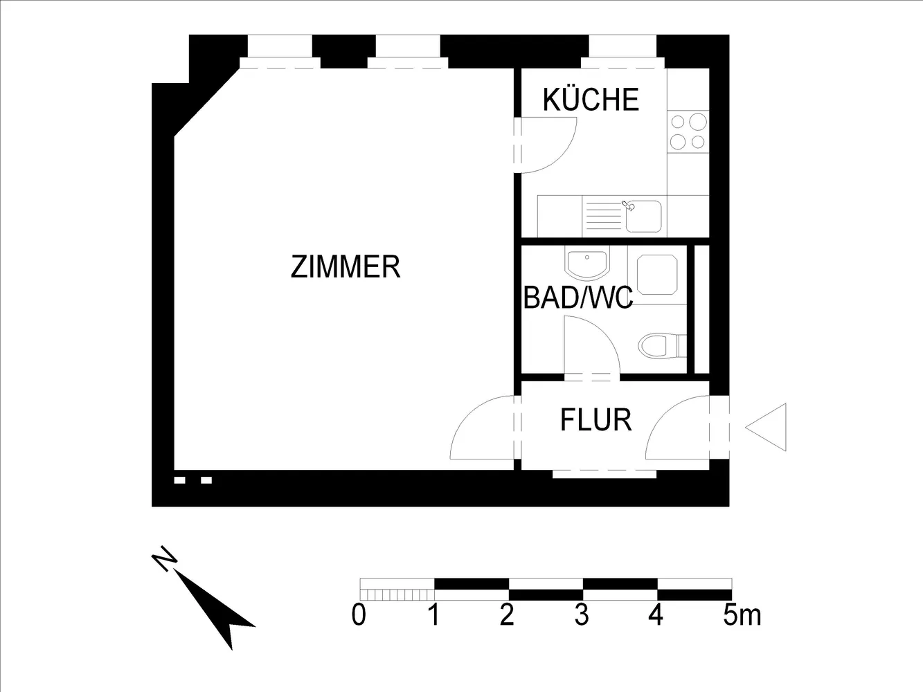 1 room apartment with 38 m² in Berlin – Photo 5