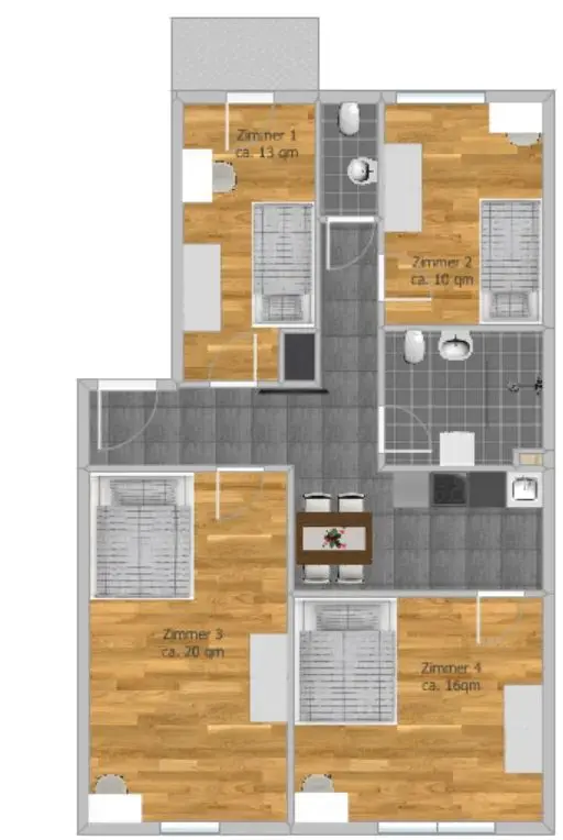2 Zimmer Wohnung mit 16 m² in Nürnberg – Bild 10