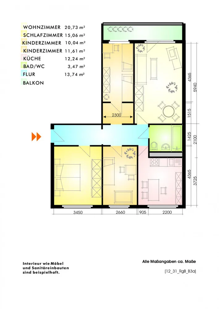 4 Zimmer Wohnung mit 90 m² in Leipzig – Bild 2