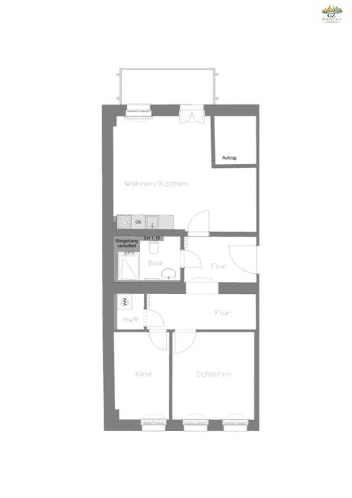 3 Zimmer Wohnung mit 68 m² in Dresden – Bild 2