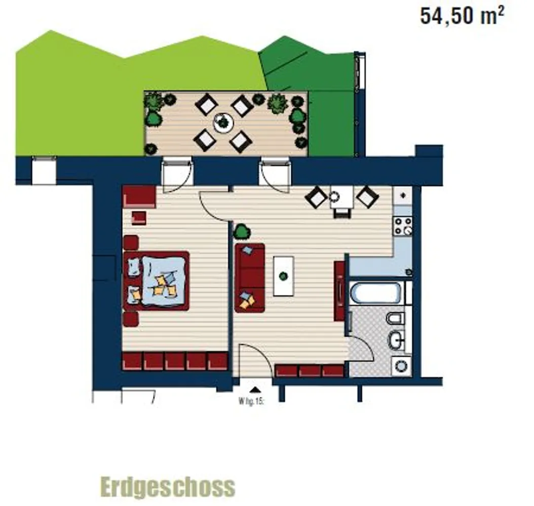 2 Zimmer Wohnung mit 55 m² in Leipzig – Bild 4