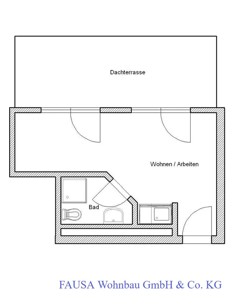 1 Zimmer Wohnung mit 25 m² in Bonn – Bild 7