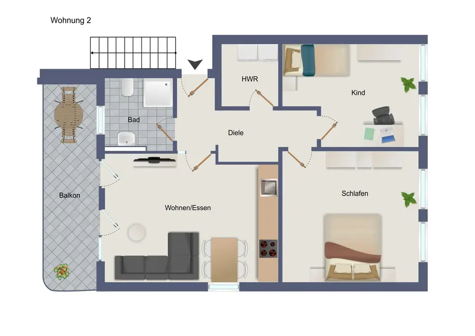 3 Zimmer Wohnung mit 78 m² in Nordhorn – Bild 7