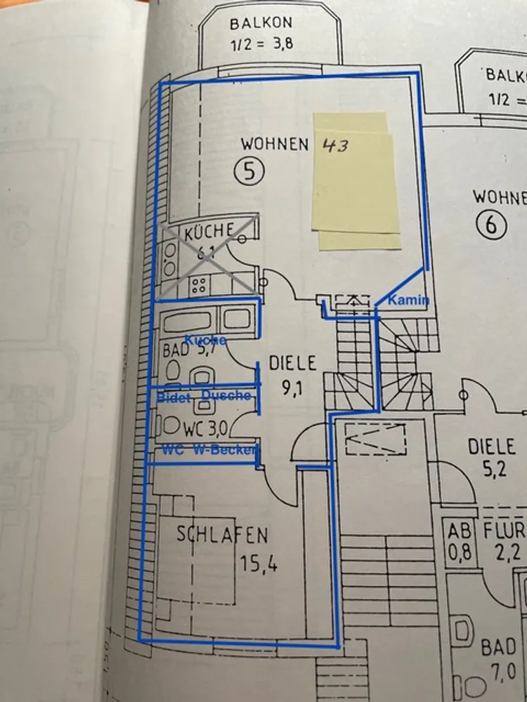 3 Zimmer Wohnung mit 115 m² in Hamburg – Bild 1