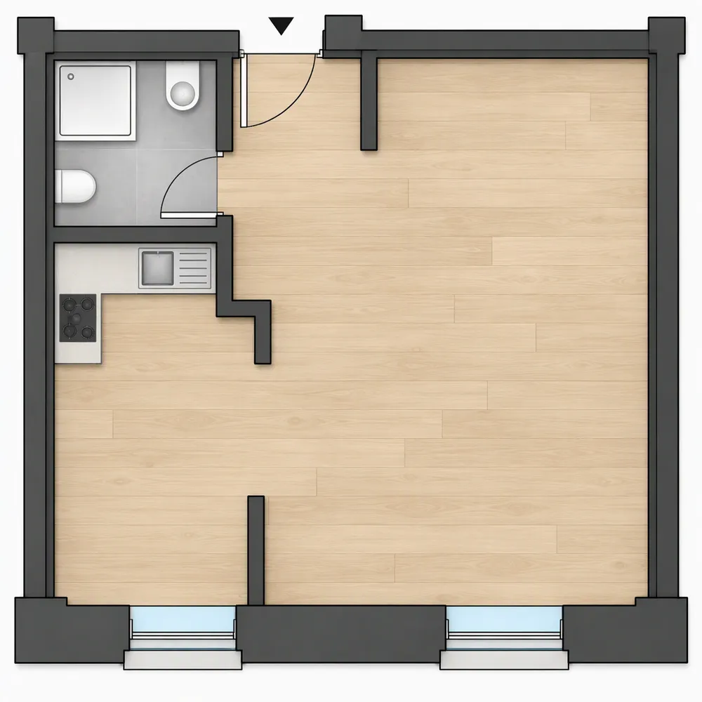 1 Zimmer Wohnung mit 33 m² in Leipzig – Bild 7