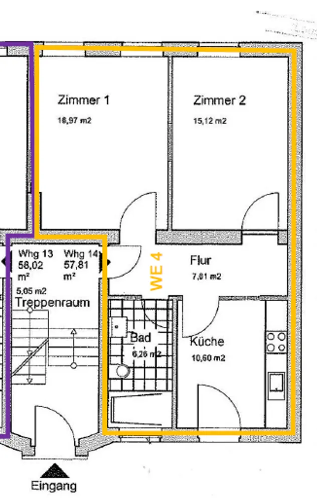 1 Zimmer Wohnung mit 28 m² in Münster – Bild 7