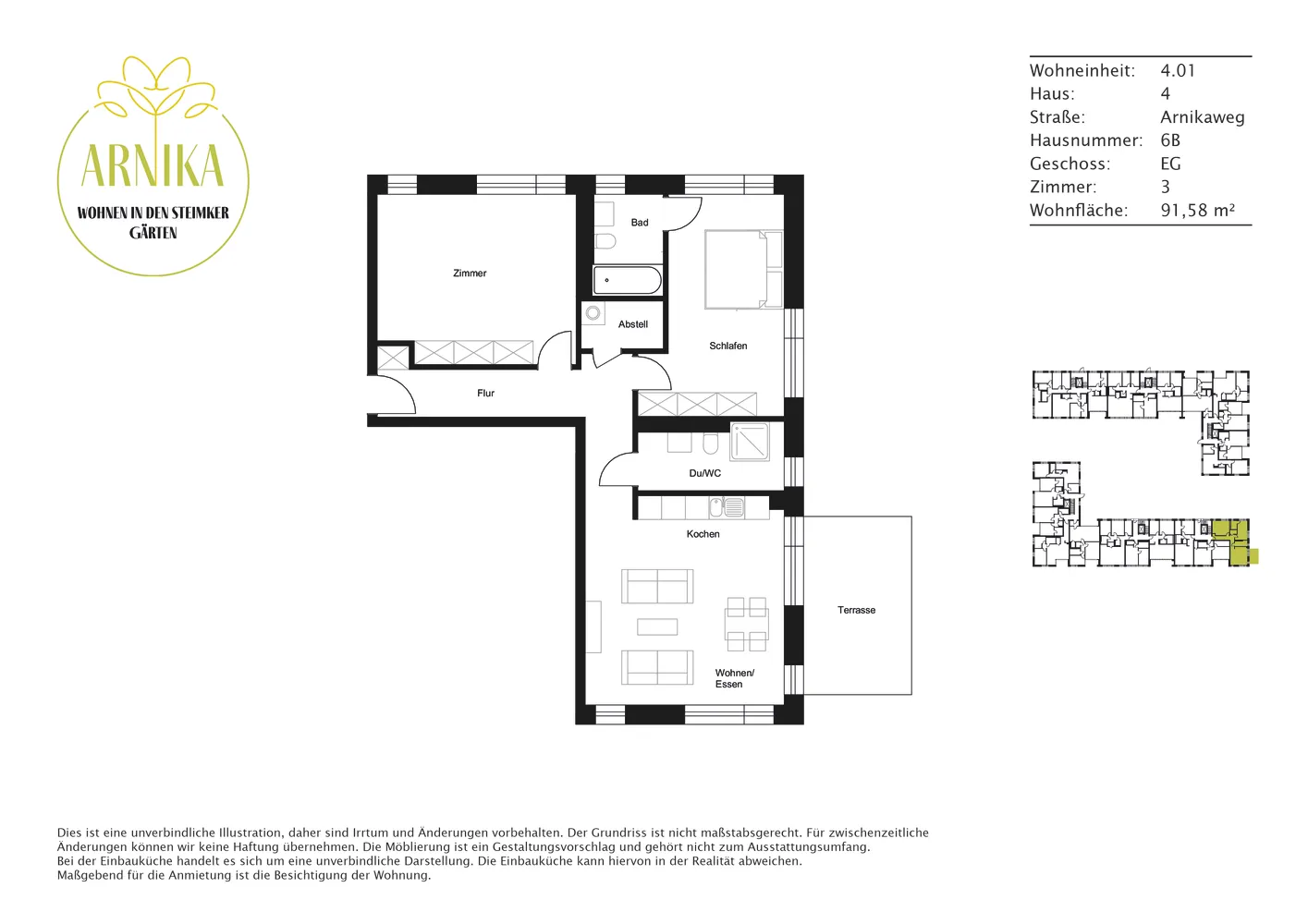 3 Zimmer Wohnung mit 92 m² in Wolfsburg – Bild 3