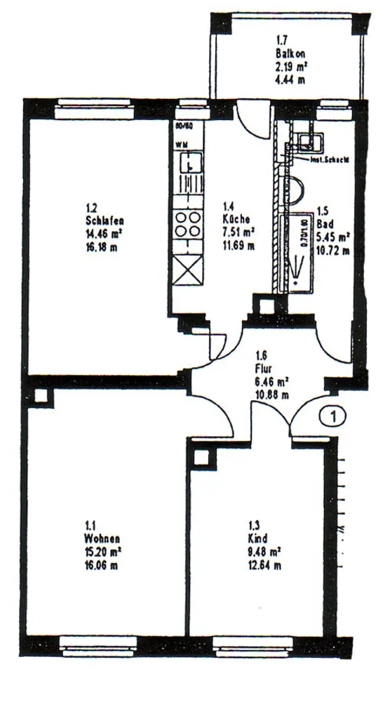 3 Zimmer Wohnung mit 61 m² in Leipzig – Bild 4