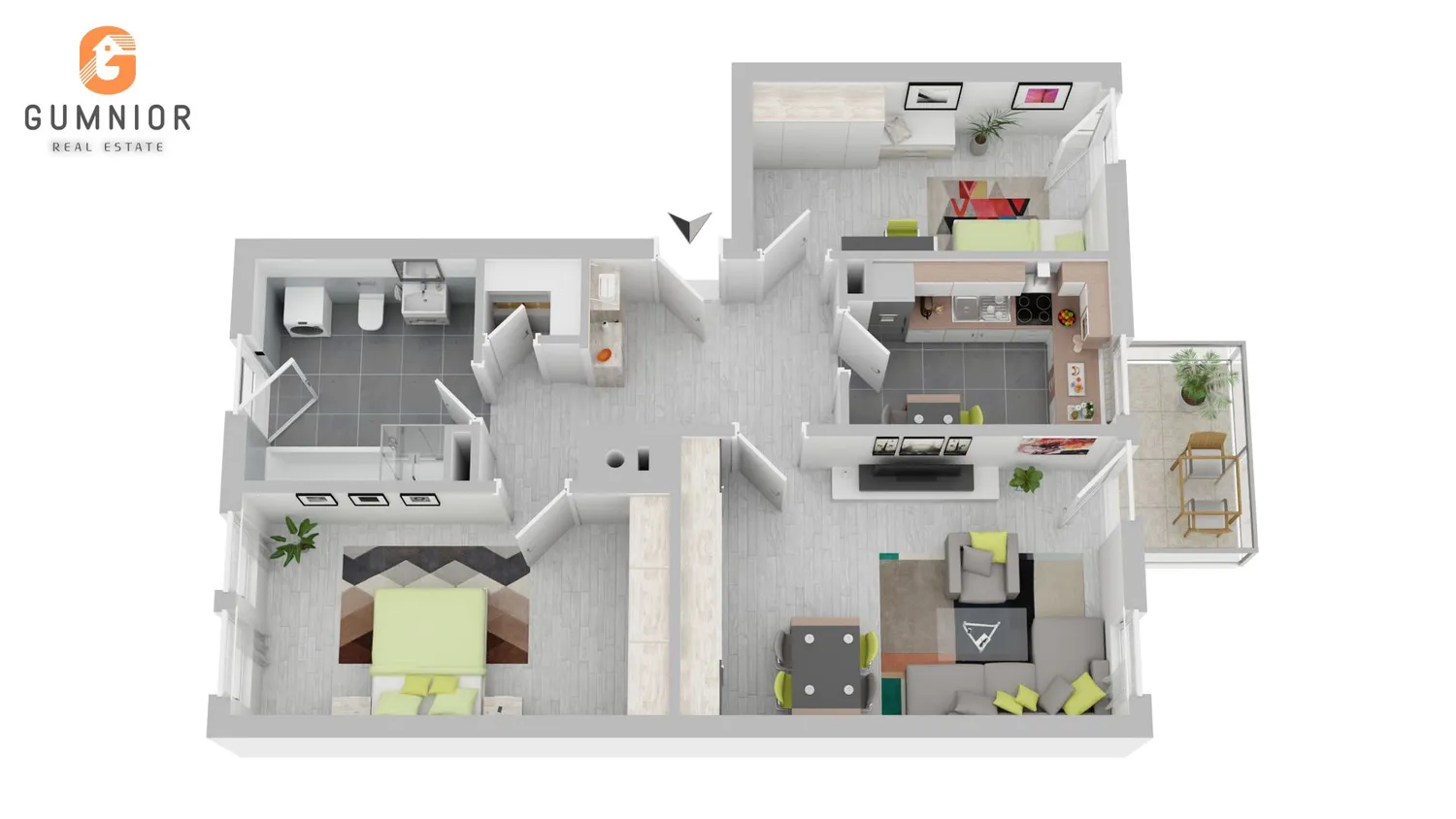 3 Zimmer Wohnung mit 83 m² in Weiden in der Oberpfalz – Bild 1