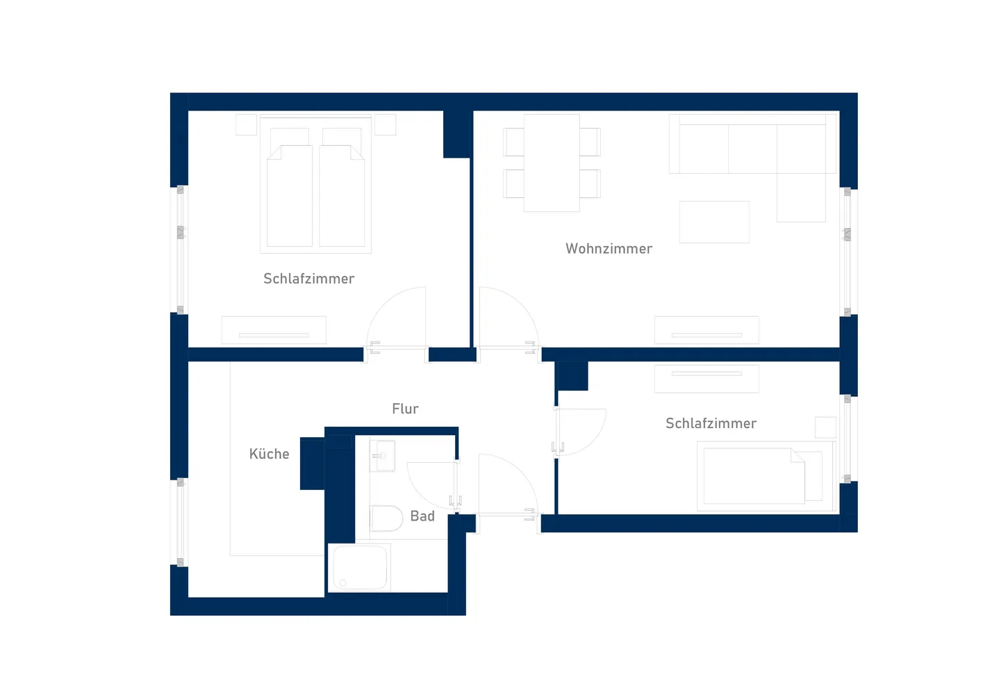 3 Zimmer Wohnung mit 55 m² in Berlin – Bild 8