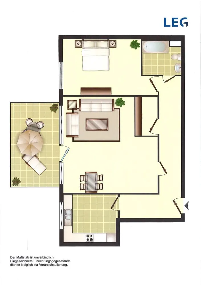 2 Zimmer Wohnung mit 65 m² in Aachen – Bild 2