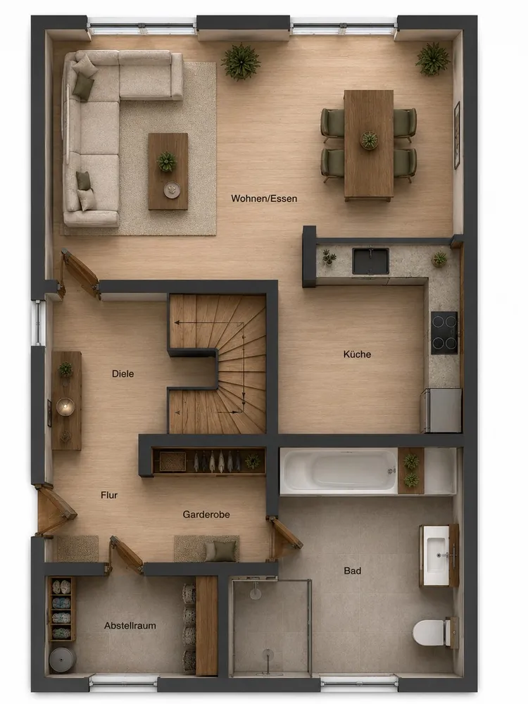 3 Zimmer Wohnung mit 95 m² in Kaiserslautern – Bild 2