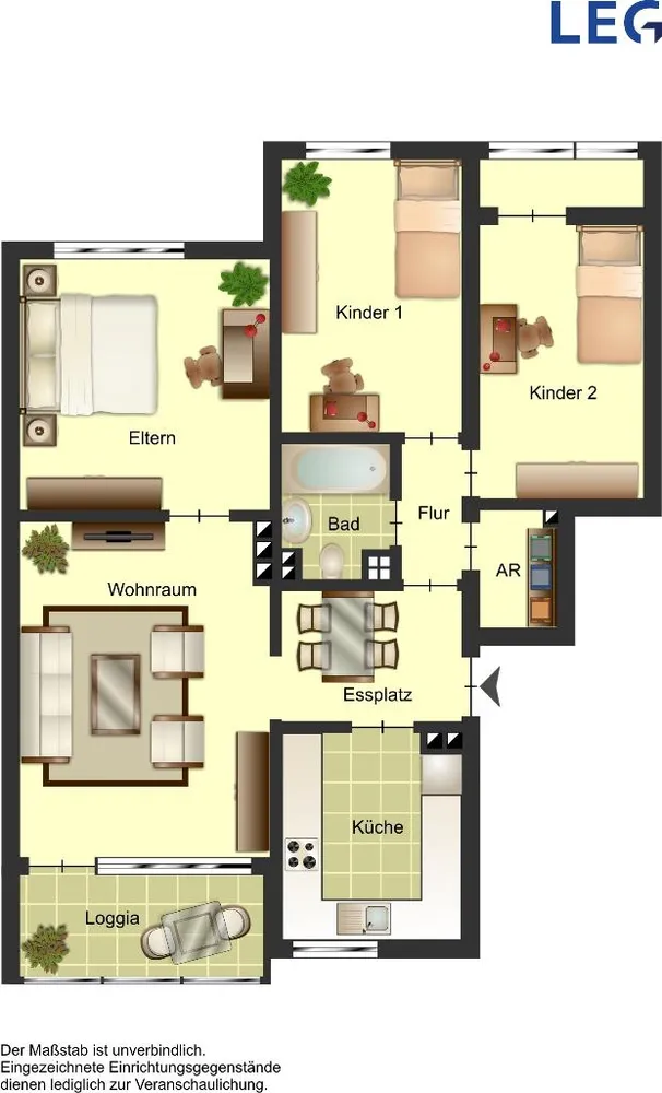 4 Zimmer Wohnung mit 82 m² in Bocholt – Bild 4