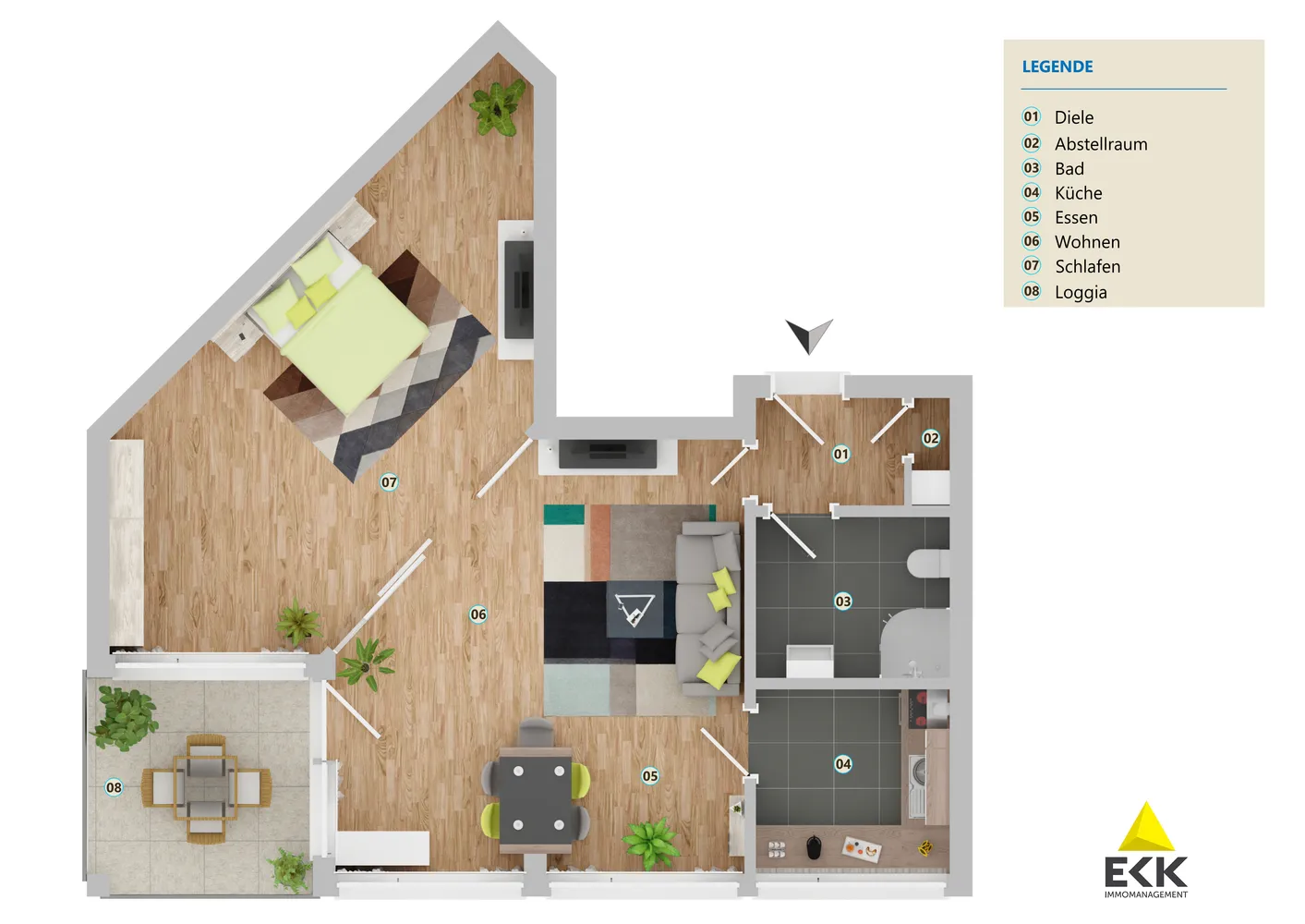 2 Zimmer Wohnung mit 60 m² in Bonn – Bild 4