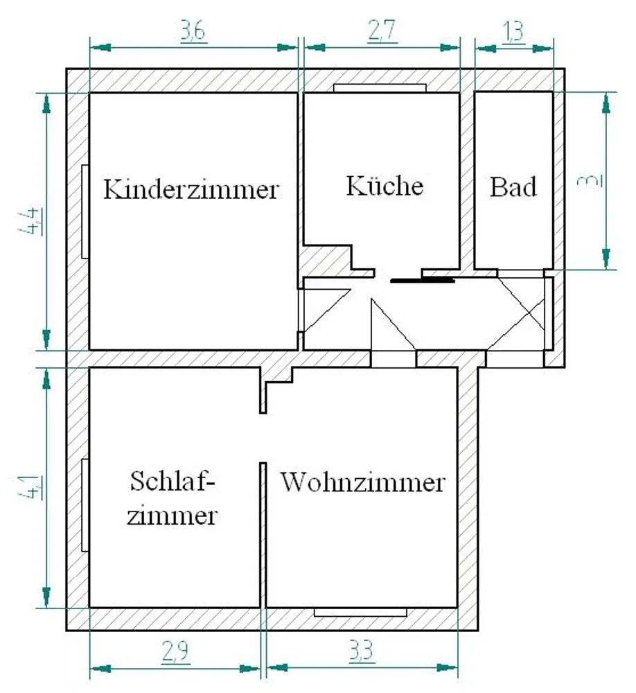 3 room apartment with 56 m² in Kamenz – Photo 8