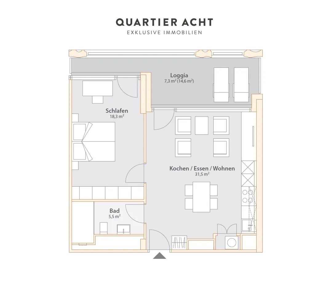 2 Zimmer Wohnung mit 63 m² in München – Bild 5
