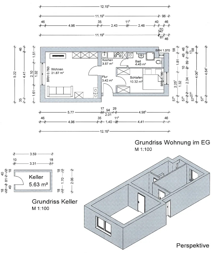 2 Zimmer Wohnung mit 44 m² in Nürnberg – Bild 2