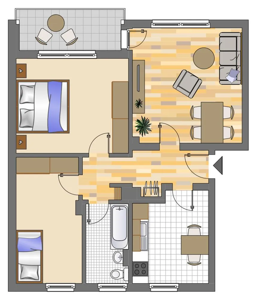 3 Zimmer Wohnung mit 63 m² in Gelsenkirchen – Bild 3
