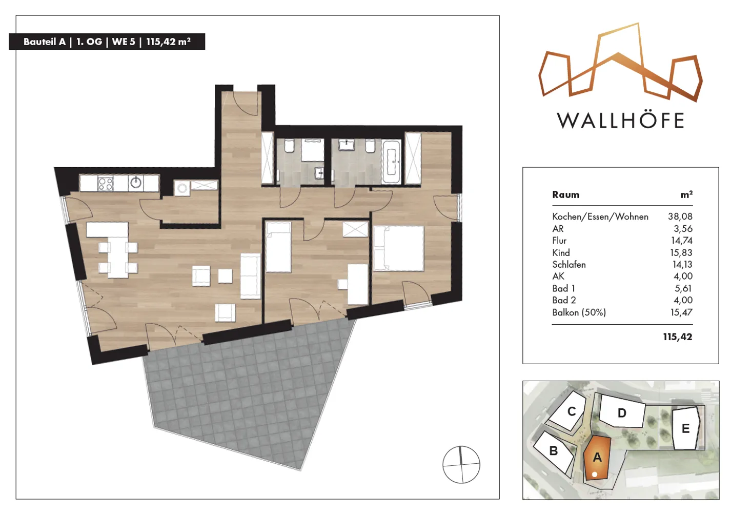 3 Zimmer Wohnung mit 115 m² in Ratingen – Bild 1