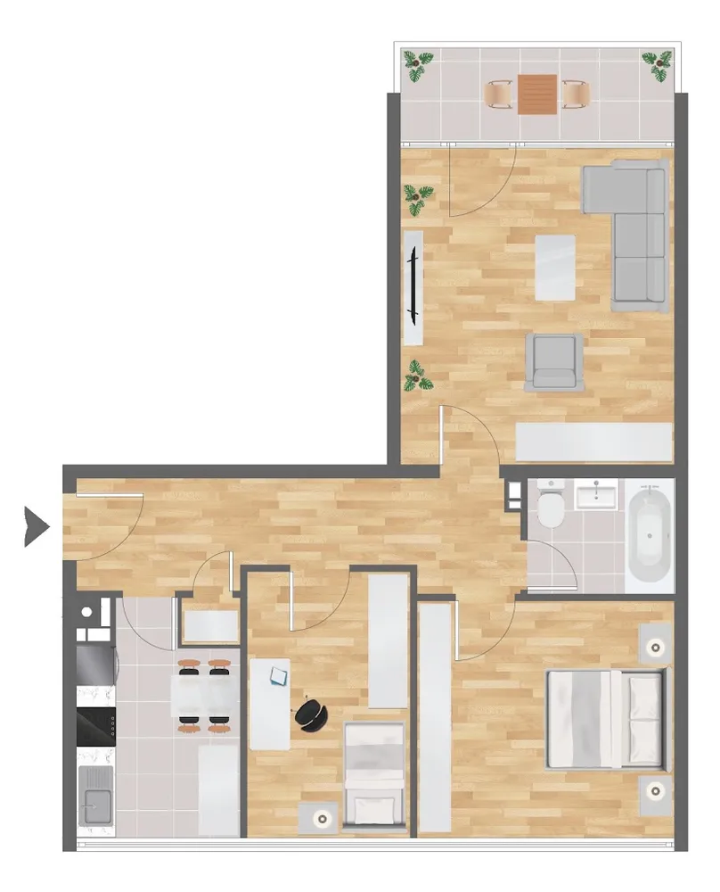 3 Zimmer Wohnung mit 69 m² in München – Bild 10