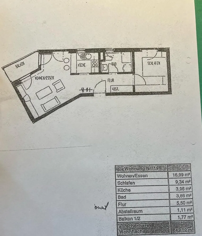 2 Zimmer Wohnung mit 42 m² in Nürnberg – Bild 2