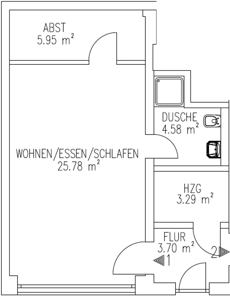 1 Zimmer Wohnung mit 36 m² in Hannover – Bild 7