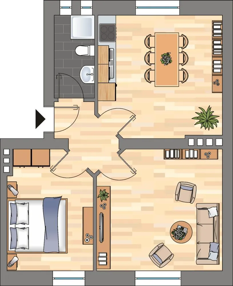 2 Zimmer Wohnung mit 50 m² in Kiel – Bild 9