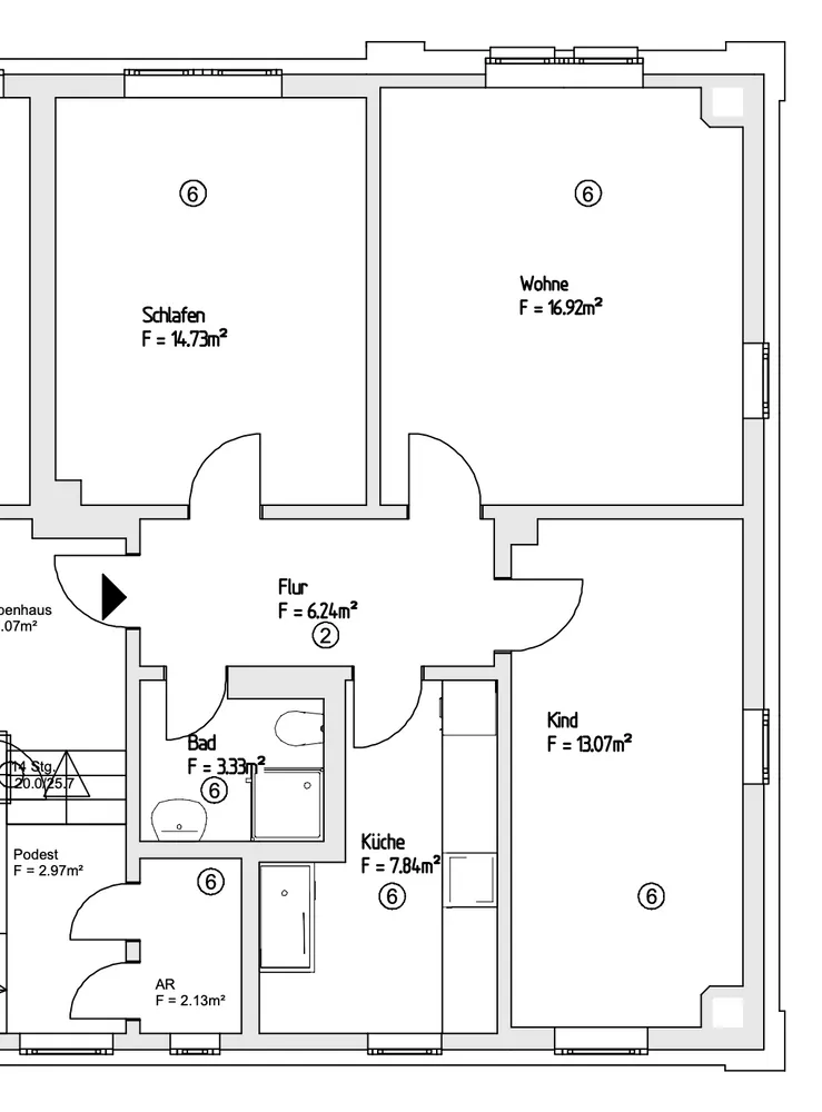 3 Zimmer Wohnung mit 66 m² in Dresden – Bild 4