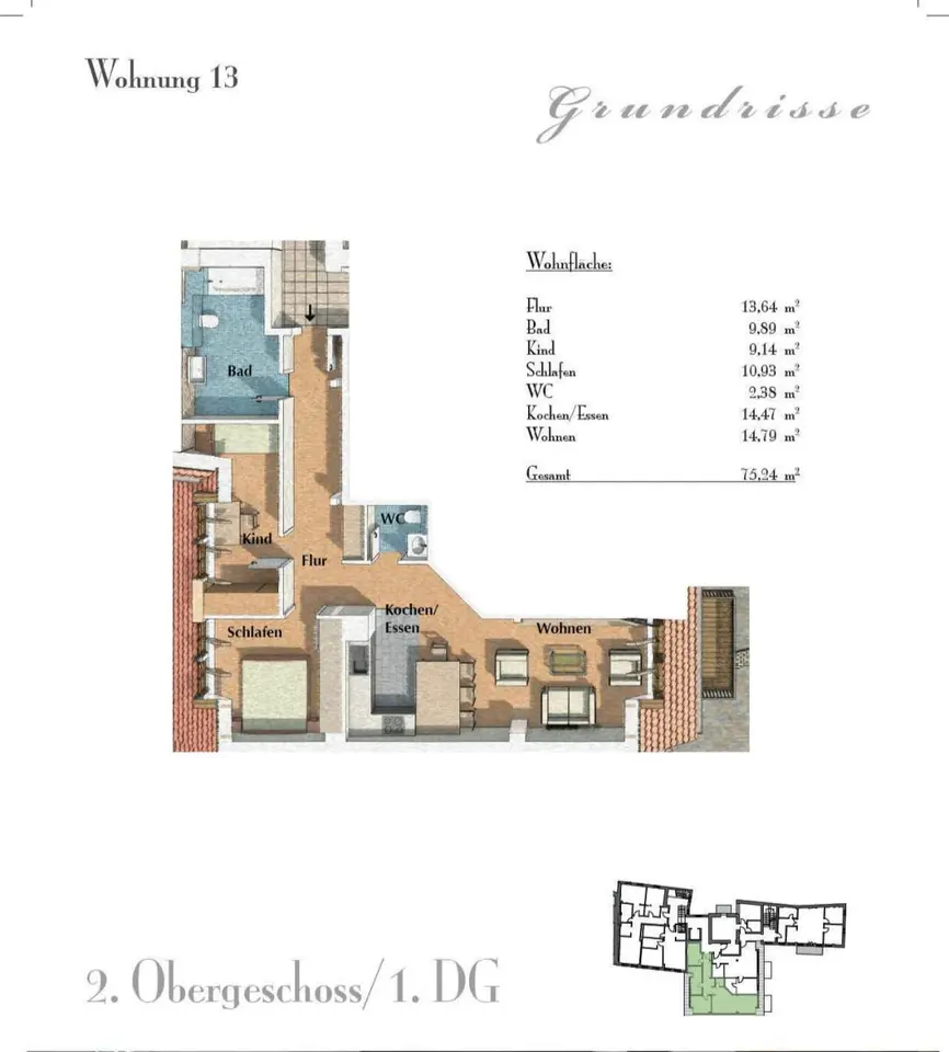 3 Zimmer Wohnung mit 75 m² in Halle (Saale) – Bild 1