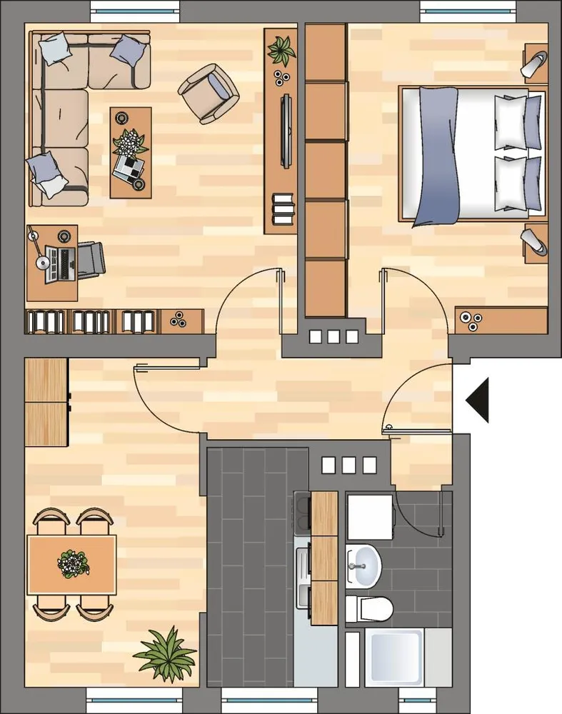 2 Zimmer Wohnung mit 51 m² in Kiel – Bild 7
