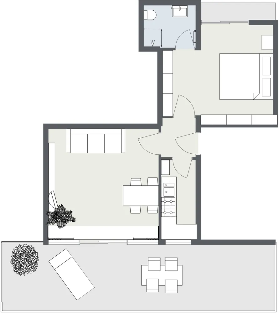 2 Zimmer Wohnung mit 60 m² in Augsburg – Bild 9