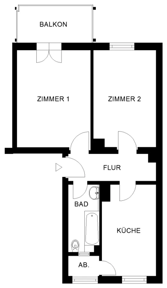 2 Zimmer Wohnung mit 51 m² in Nürnberg – Bild 1