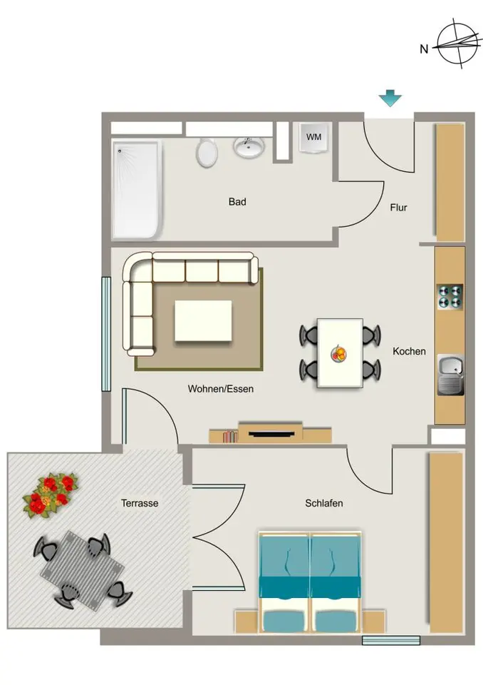 2 Zimmer Wohnung mit 57 m² in Essen – Bild 4