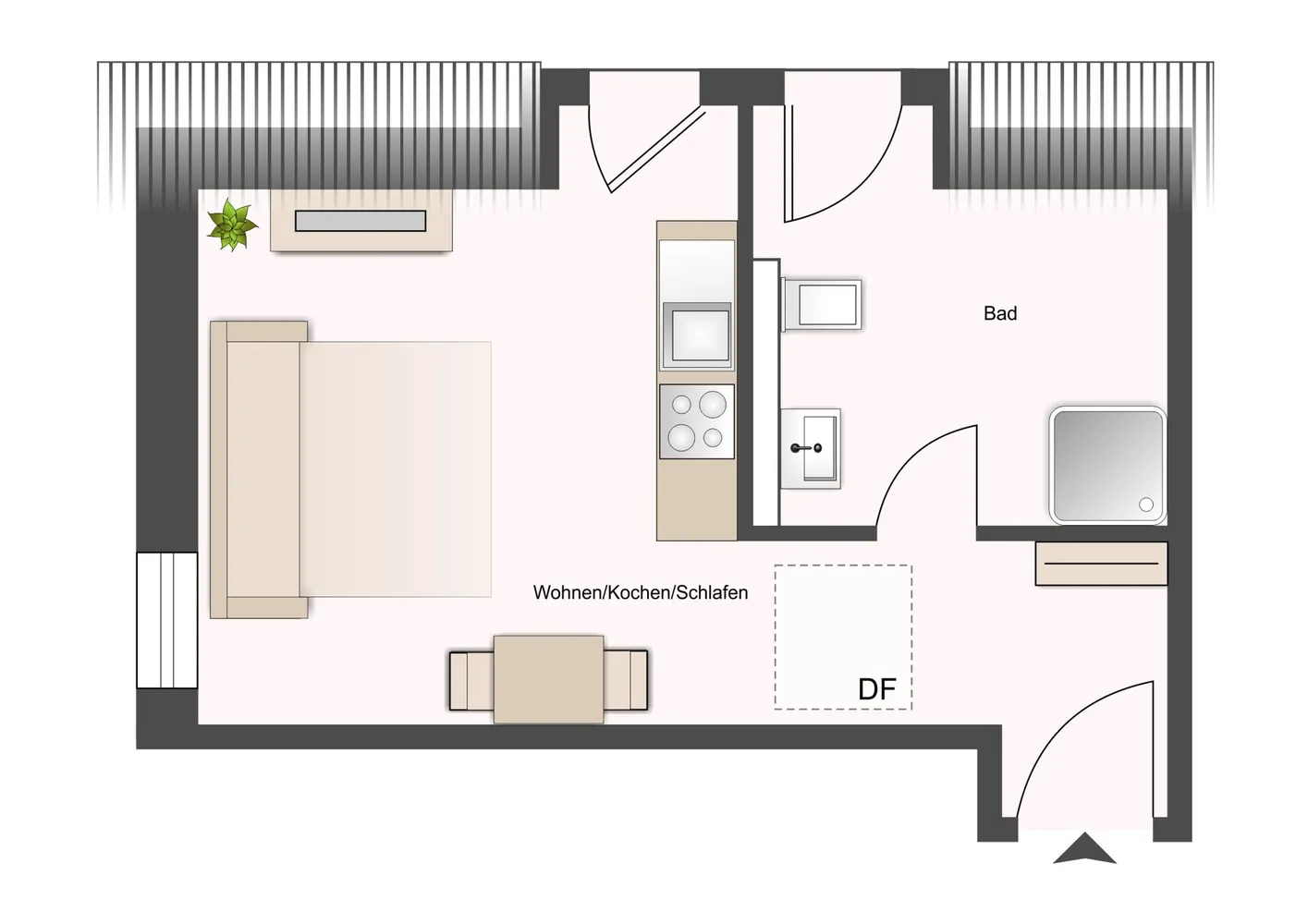 1 Zimmer Wohnung mit 35 m² in Stade – Bild 5