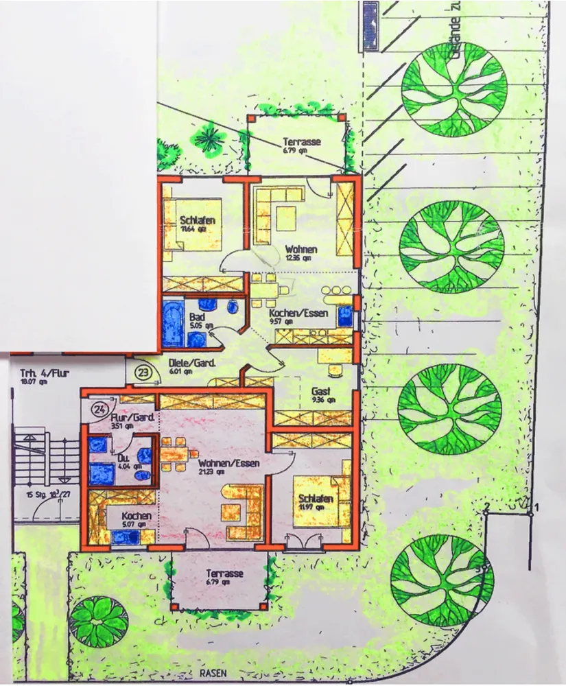6 room apartment with 104 m² in Weil am Rhein – Photo 2