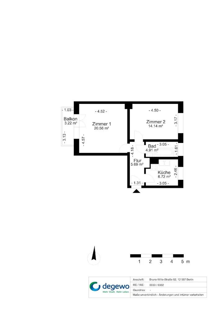2 Zimmer Wohnung mit 54 m² in Berlin – Bild 5