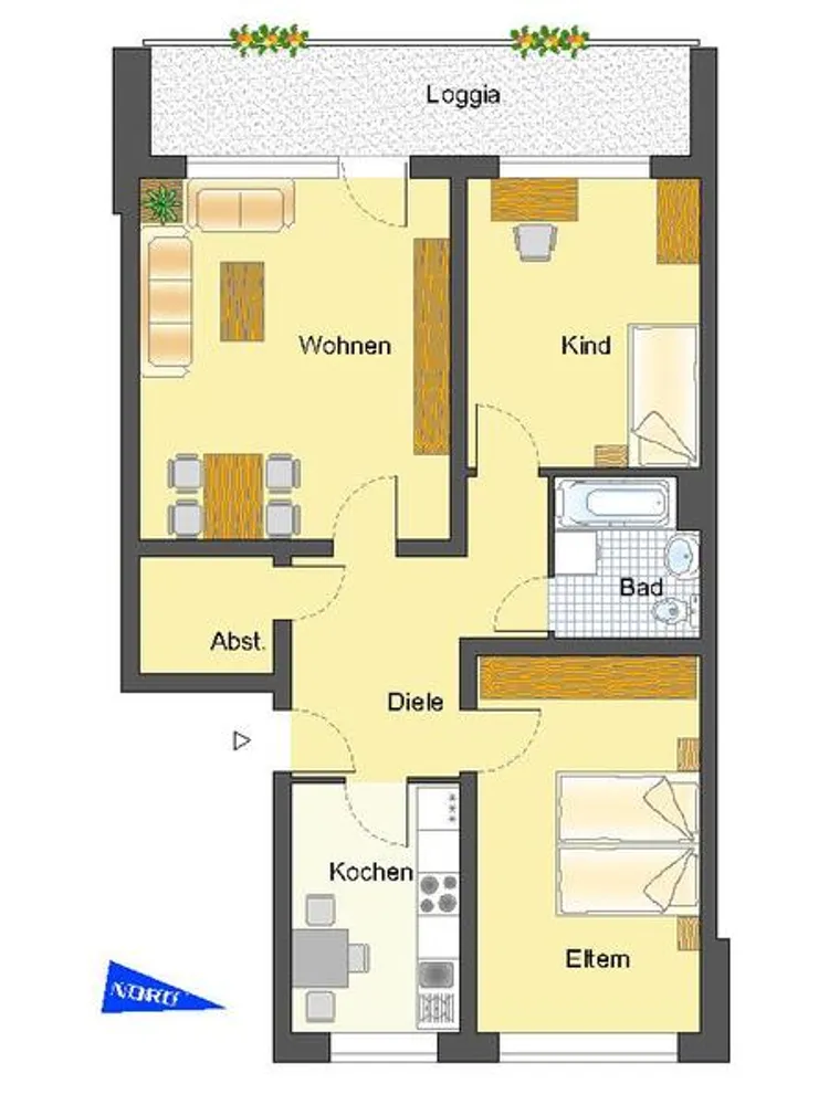 3 Zimmer Wohnung mit 81 m² in Wuppertal – Bild 3
