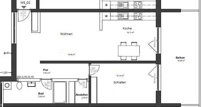 3 Zimmer Wohnung mit 80 m² in Gießen – Bild 8
