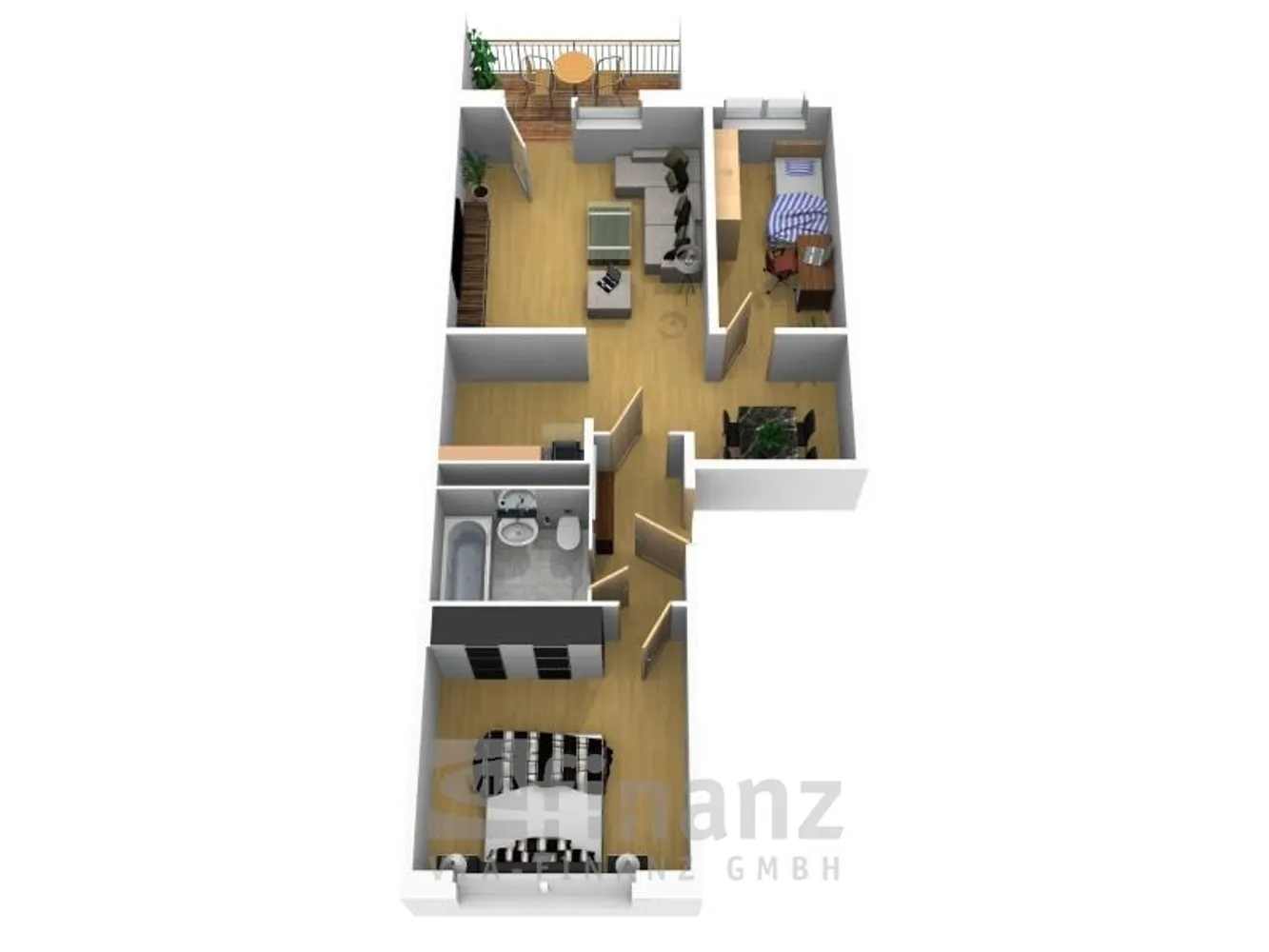 3 Zimmer Wohnung mit 57 m² in Chemnitz – Bild 4