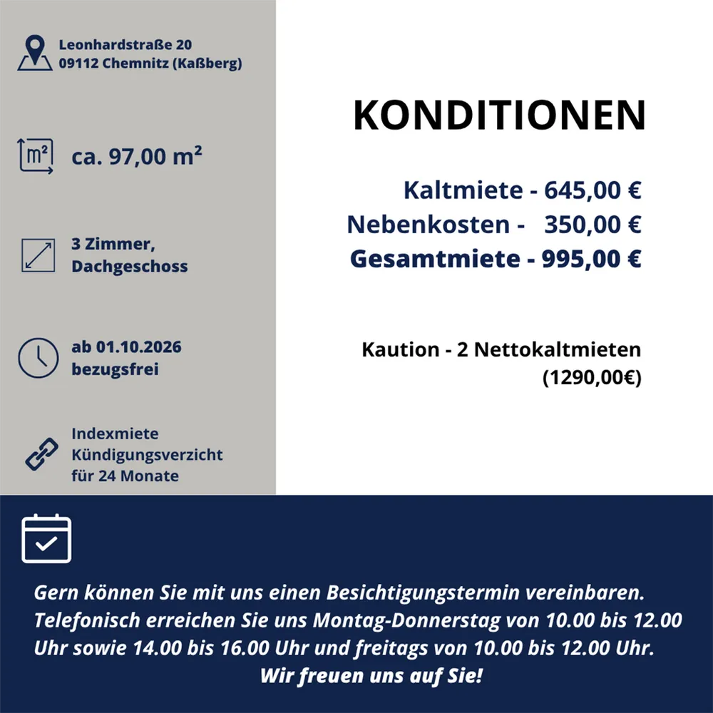 3 Zimmer Wohnung mit 97 m² in Chemnitz – Bild 12