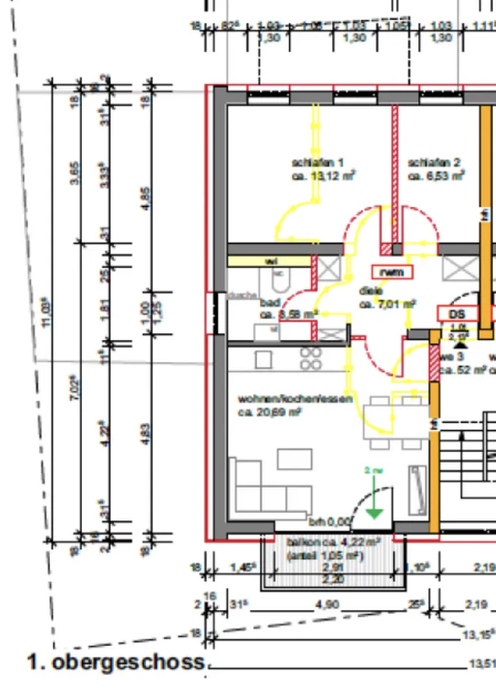 4 Zimmer Wohnung mit 55 m² in Dortmund – Bild 11