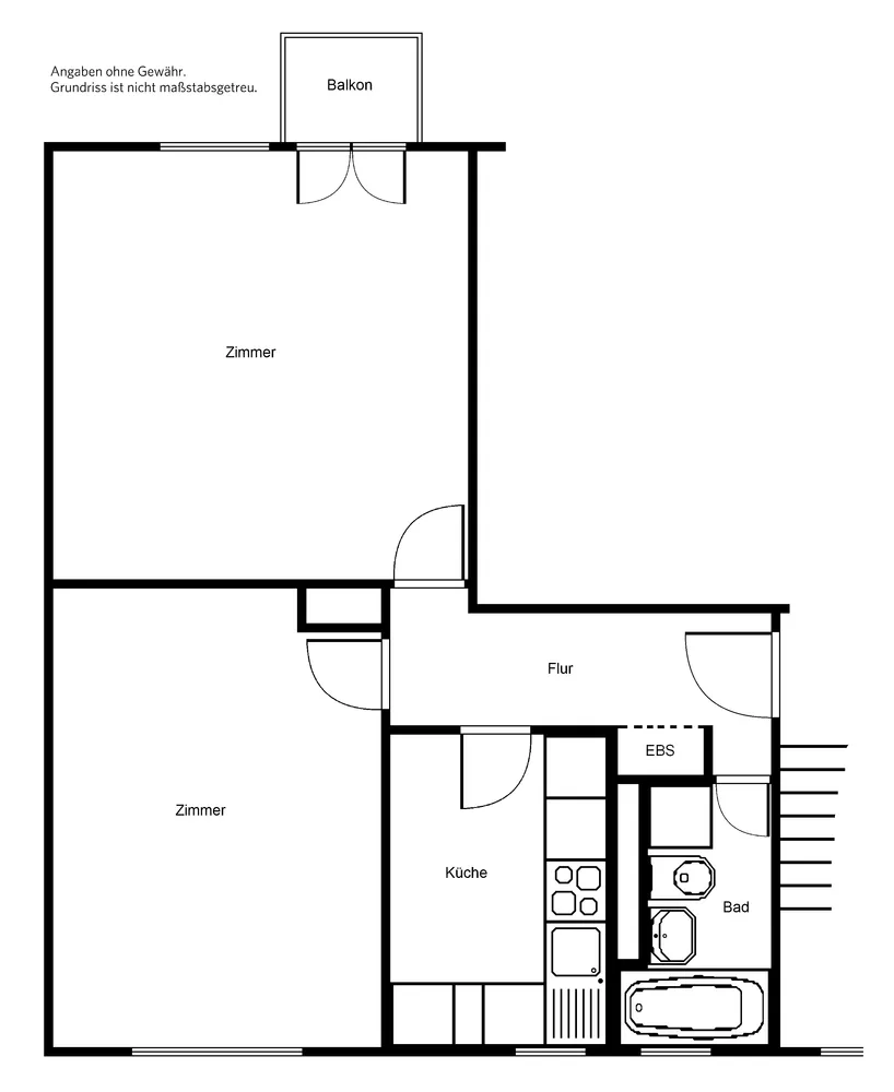 2 Zimmer Wohnung mit 56 m² in Frankfurt am Main – Bild 6