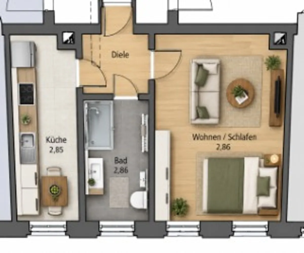 1 Zimmer Wohnung mit 35 m² in Leipzig – Bild 5