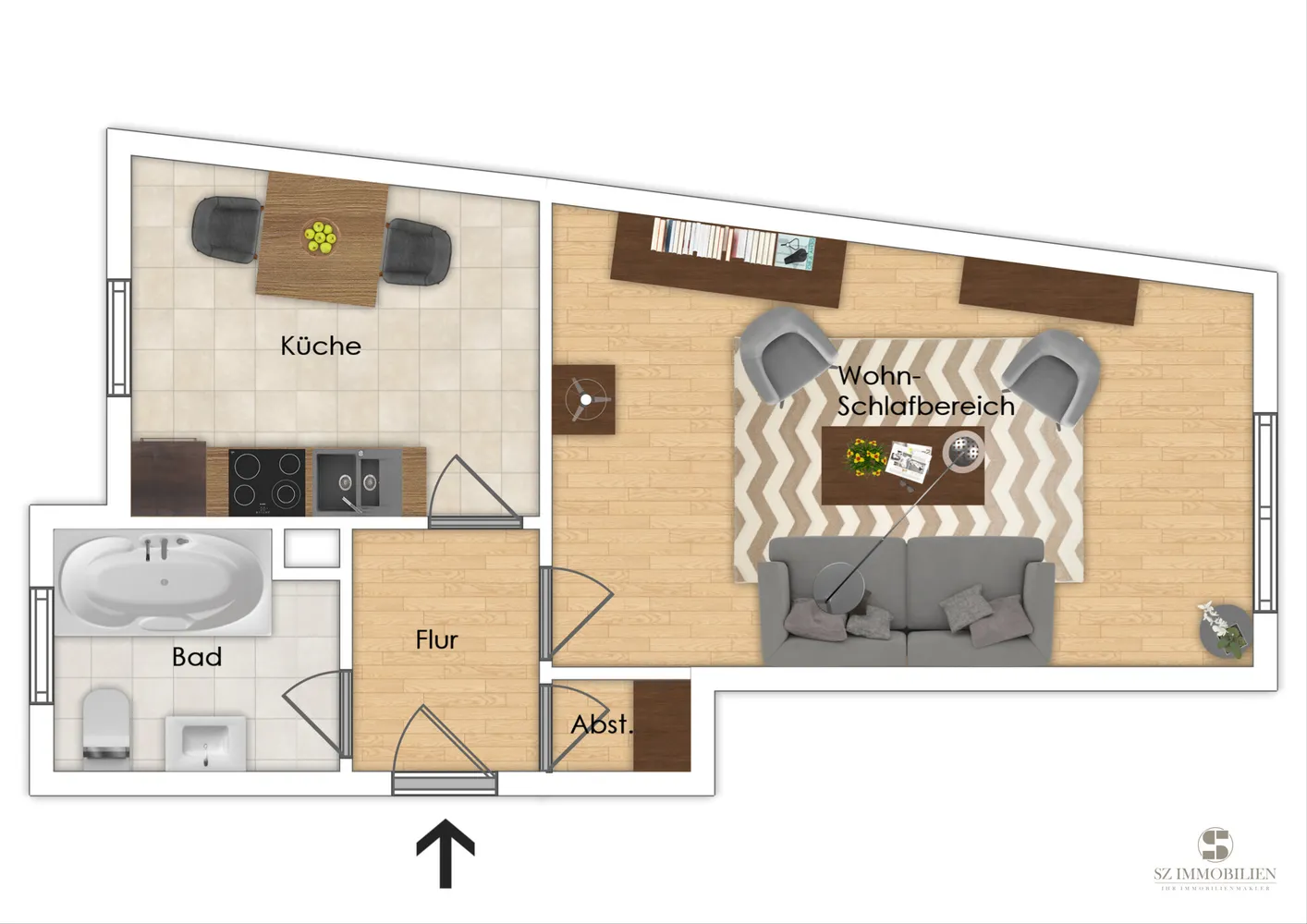 1 Zimmer Wohnung mit 41 m² in Wiesbaden – Bild 9